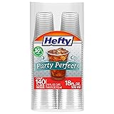 Hefty Party Perfect Clear Plastic Cups, 18