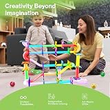 PicassoTiles 120pc Magnetic Marble Run STEM Toy Ages 3+ view 6