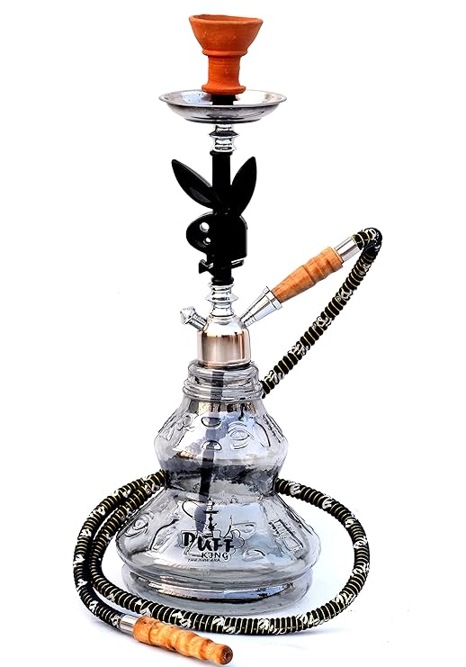 Buy Puff King Hookah Pot Set Black MATT for Flavour Hukka Big Size (20