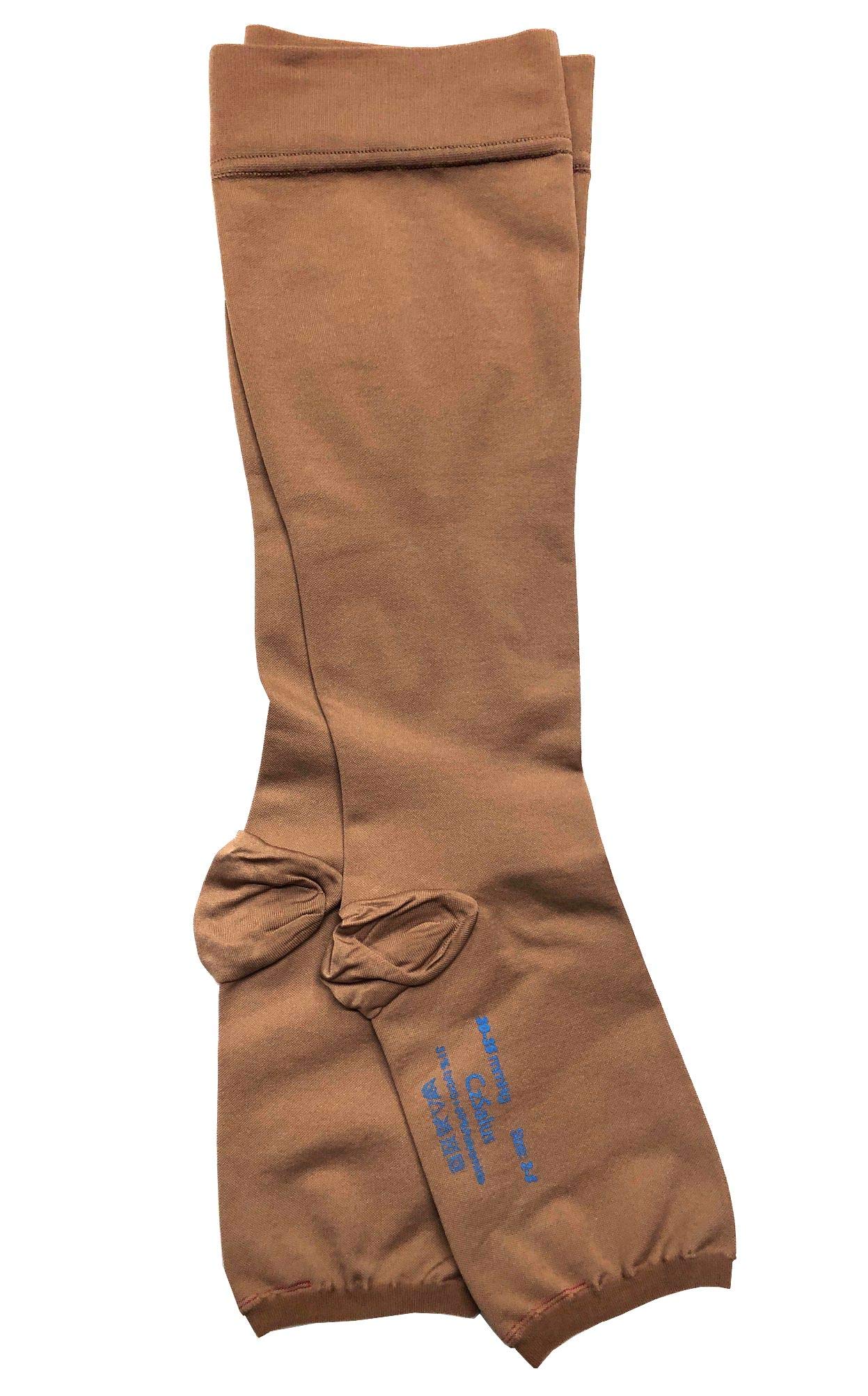 Medical Stocking Class 2 (K2) with Graduated Compression 200 Denier, without Tip (6, Amber)