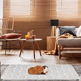 Scenereal Guinea Pig Cage Liner 2 Pack with Cleaning Brush - Reusable Washable view 7