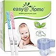 Easy@Home Ovulation & Pregnancy Test Strips Kit: 40 Ovulation Strips and 10 Pregnancy Tests– Accurate Fertility Tracker OPK - Powered by Premom APP | 40LH + 10HCG + 50 Urine Cups