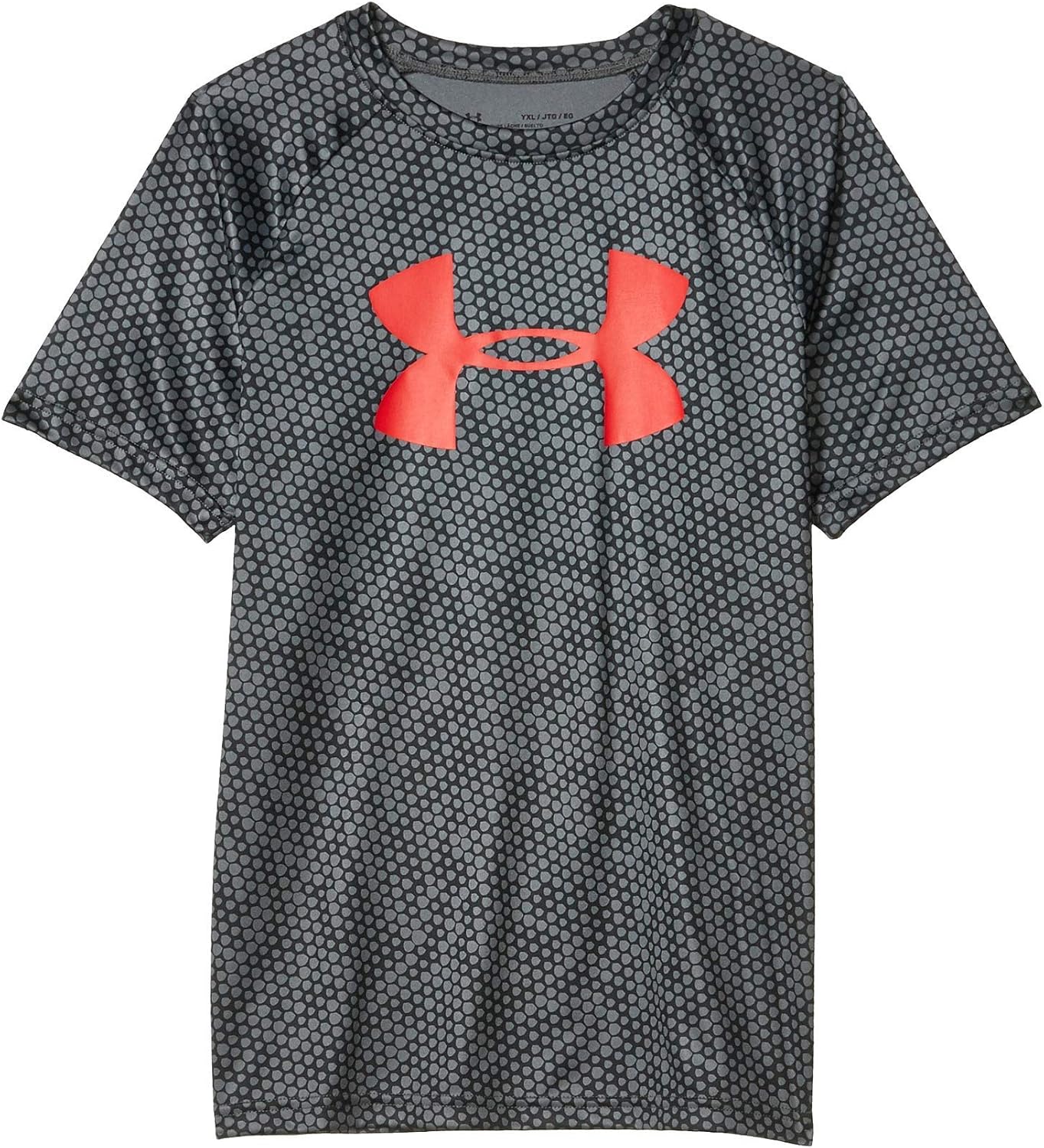 Under Armour Boys' Tech Big Logo Printed Short Sleeve Gym T-Shirt: Clothing