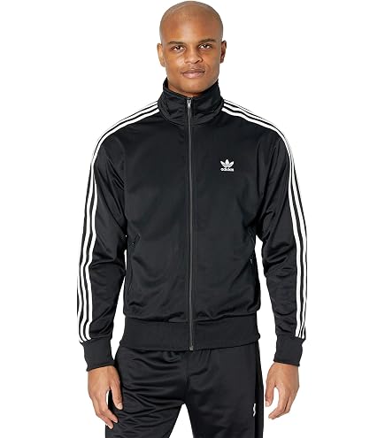 adidas Originals Men's Graphics Y2K Track Top Black/Orange Rush X
