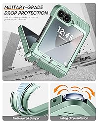 Vizvera for Samsung Galaxy Z Flip 6 Case with Hinge