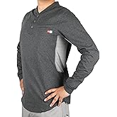 TICOMELA FR Shirts for Men 6oz Flame Retardant Mesh Breathable T-Shirt NFPA2112 Fire Retardant Henley Shirts