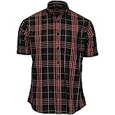 Gioberti Men's Casual Plaid Button Down Short Sleeve Shirt