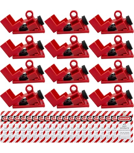 Amazon.com: Brady 65965 Breaker Lockout (Pack of 6) , red