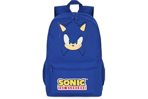 Get Trend Sonic The Hedgehog Boys Backpack, Padded Adjustable Strap, 18 in