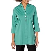 Foxcroft Women's Pamela 3/4 Sleeve Stretch Solid Tunic