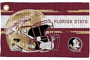 Northwest NCAA Golf Towel – Official Licensed Microfiber Waffle Fabric, Absorbent 16x25 in Club Cleaning Accessory