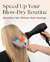 Lily England Paddle Hair Brush Rose Gold Easy Grip Gel Handle view 5