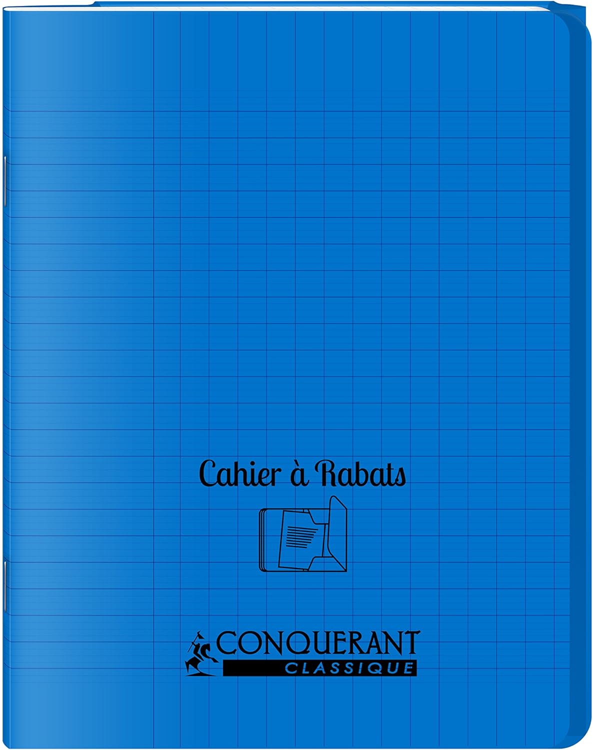 Lot of 4 Cahiers with Turning Polypro to Rabats Hamelin 24 x 32-96 Pages -Grands Carreaux Seyès- Couleurs Absorties + 1 Stylo Blumie - Image 3