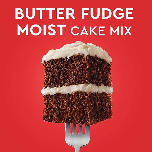DUNCAN HINES PERFECTLY MOIST BUTTER RECIPE FUDGE CAKE MIX, 15.25 OZ.