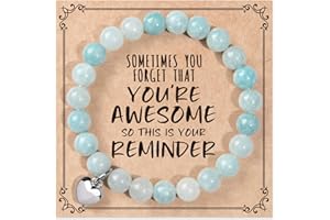 jewelrycard Gifts for Women Teen Girls, Sometimes You Forget You're Awesome Bracelets, Birthday Mothers Day Gifts for Daughter, Mom, Sister, Friends