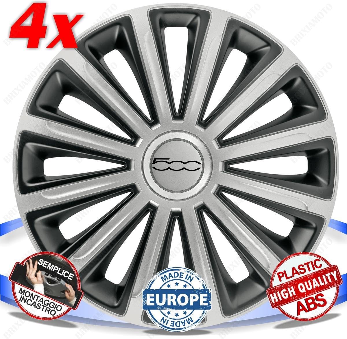 G-PLUS Chrome Wheel Hub Center Caps Set Of 4 For Ford F150 & Bronco 1980-1996 4x4 - Includes 12 Screws