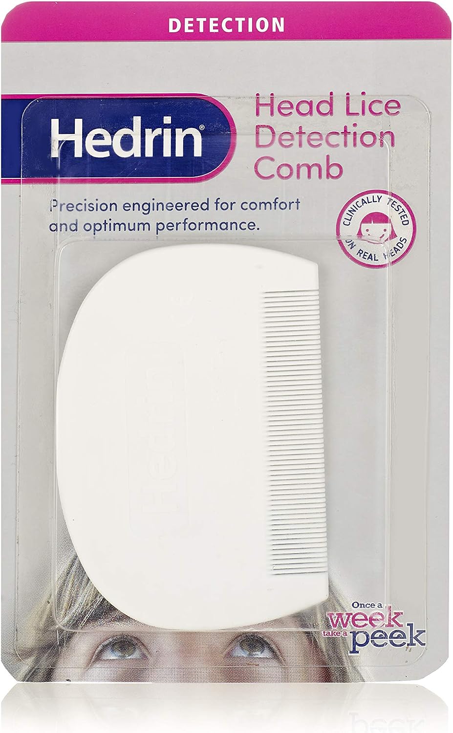 Hedrin Detection Nit Comb, Quickly Detect and Remove Head Lice & Eggs, Fast, Effective Nit & Head Lice Treatment