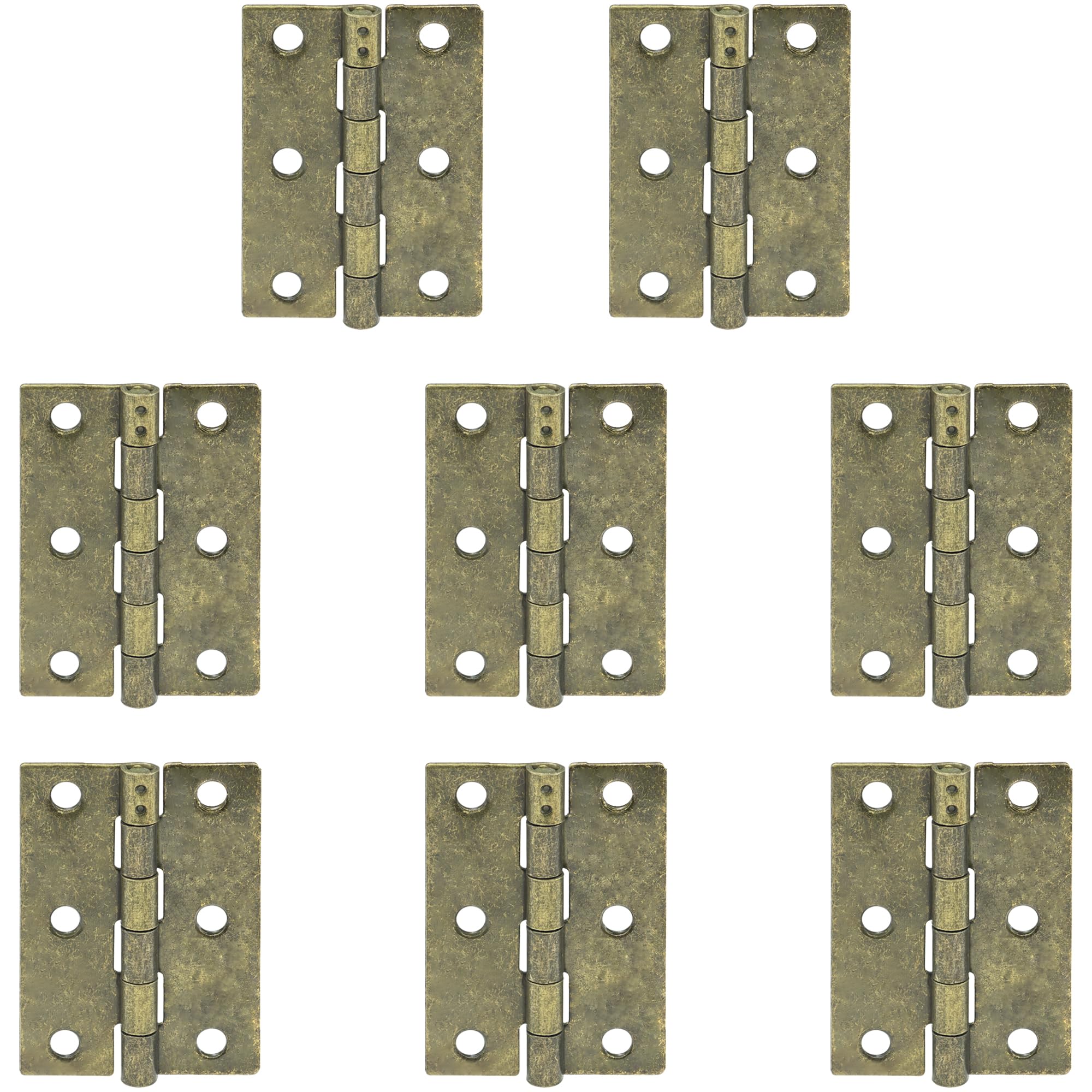 8 PCS 2.5-inch Door Hinges, Bearing Hinges for Small Furniture Doors (Bronze)