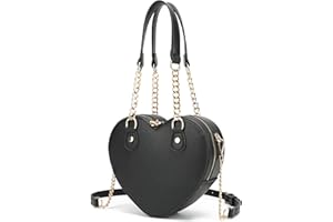 lola mae Heart Shape Satchel Crossbody Purse for women Zip Around Shoulder Bag