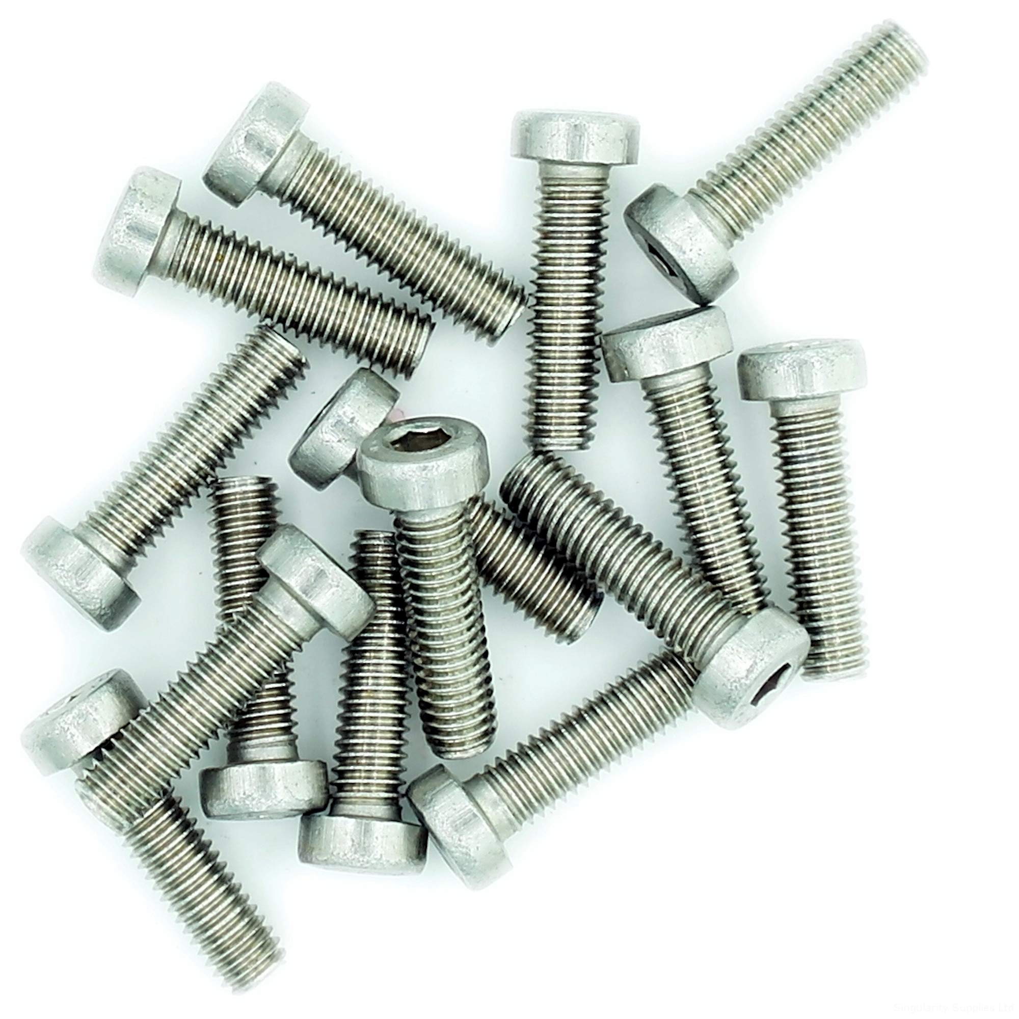 M3 (3mm x 25mm) Hex Socket Cap Screw (Bolt) (Low Head) - Stainless Steel (A2) (Pack of 20)