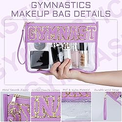 BuyCard 2 Pcs Gymnastics Gifts Cosmetic Makeup Bag