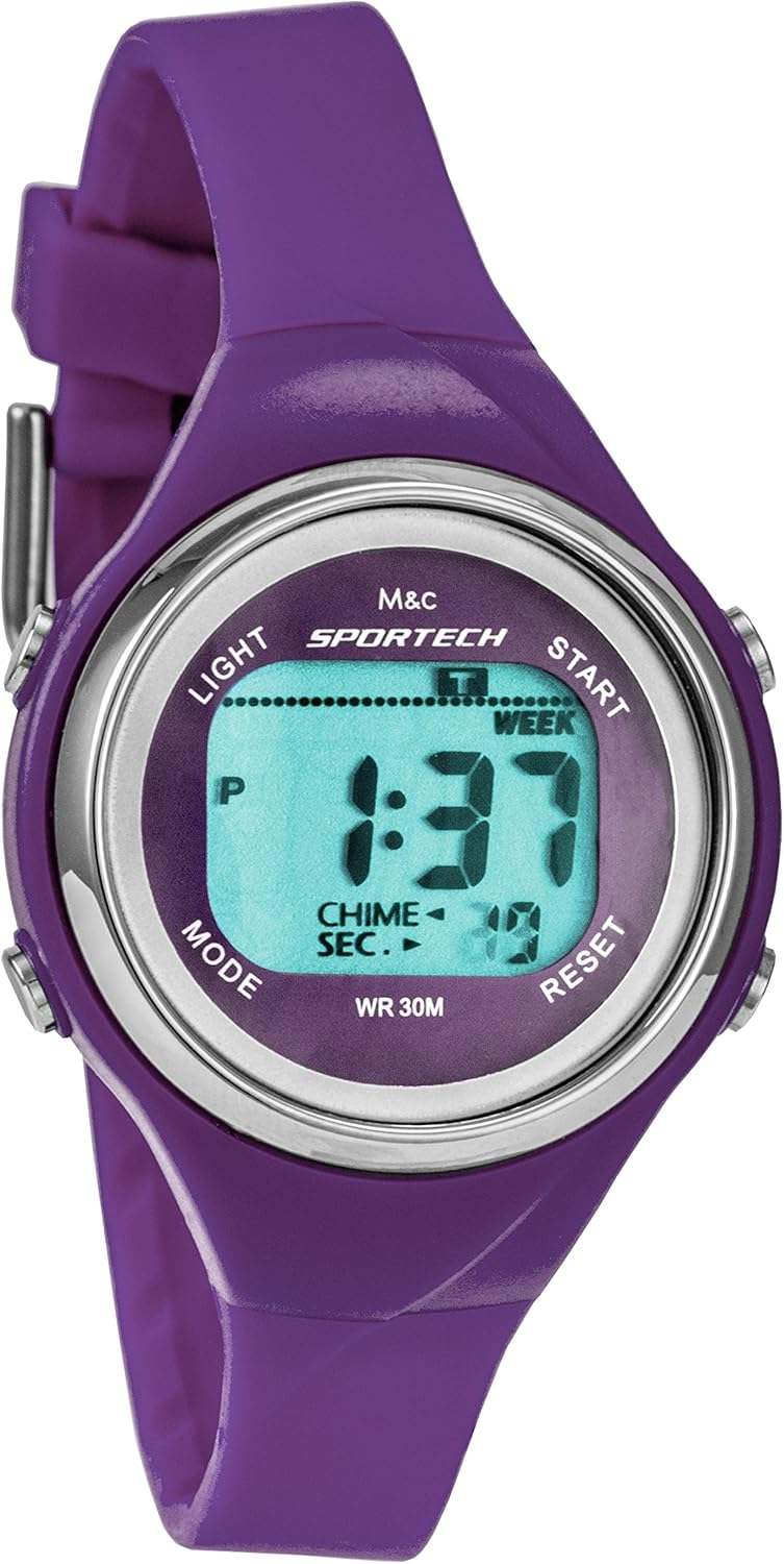 Sportech Women's | Purple Thin Band Water Resistant Swim Sport Watch | SP10713: Watches