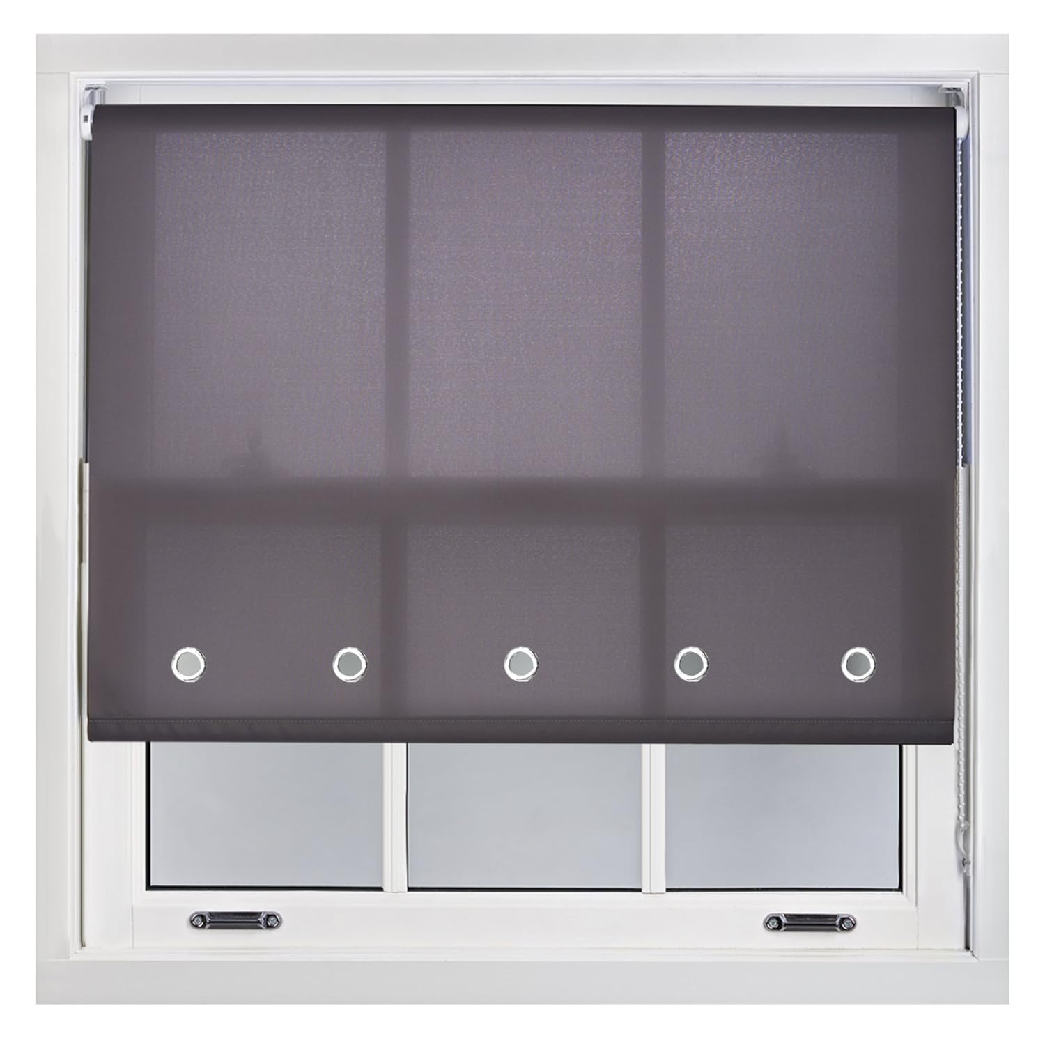 Quality Roller Blind Chrome Round Eyelet EASYINSTALL FREE Alterations