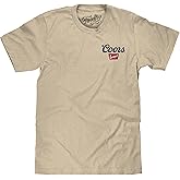 Tee Luv Men's Coors Banquet T-Shirt - Embroidered Coors Beer Logo Shirt