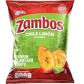 Zambos Chile Lim&oacute;n Plantain Chips, 5.3 oz &ndash; Crunchy Snack, Gluten Free &ndash; Bold Chili Lime Flavor &ndash; 1 Bag