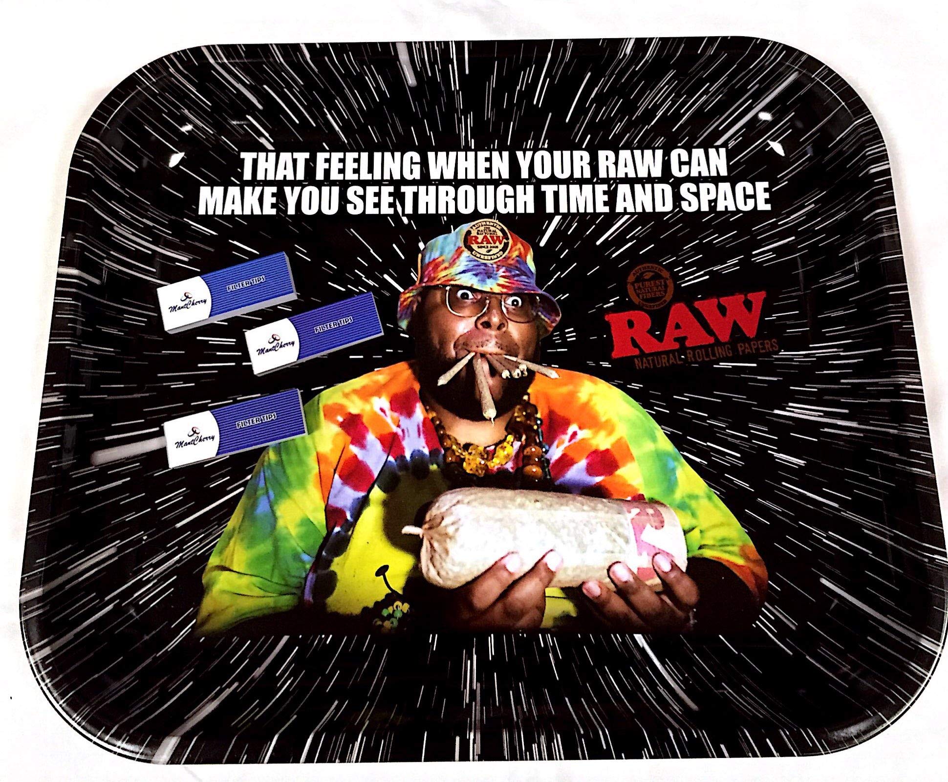 MontCherry Brand Exclusive 3 Tips and Introducing New Product from Raw ''Oops Large Metal Rolling Tray'' Perfect Way to Roll Your Own Papers Combo Sold by Trendz