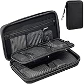ProCase Large Hard Travel Electronic Organizer Case for MacBook Power Adapter Chargers Cables Tech Organizer Hard Drive USB F
