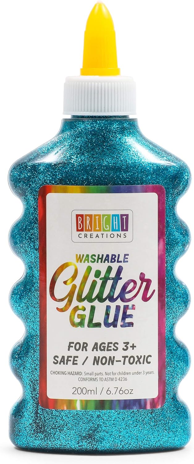 Costura y manualidades 3 x 16,5 cm, 8 unidades botellas de purpurina de