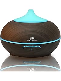Essential Oil Diffuser Dark Wood - Aromatherapy Diffuser - Birthday Gift Edition - by Zen Breeze