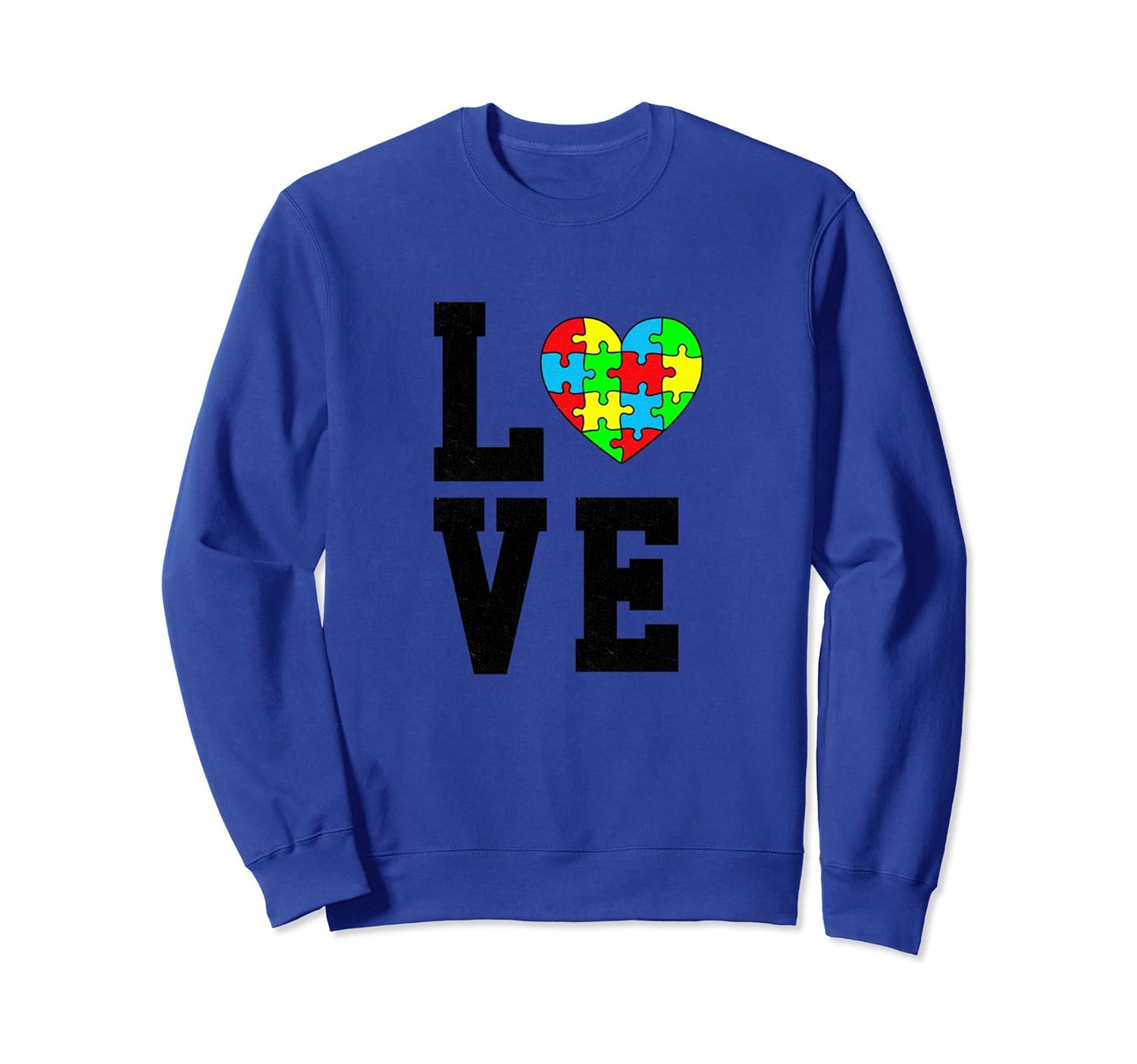 Autism Awareness Sweatshirt Heart Love Autism Support Family-anz