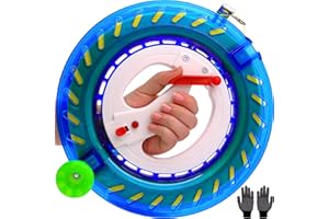 WEICAFLY Kite Reel with Brake and Anti-Reverse Function, 9.5 to 11.03 inches Dia includes 2100 to 2800ft Kite String, Large Hand Grip Design, Lockable in Any Position, Kite String Spool for Adults.