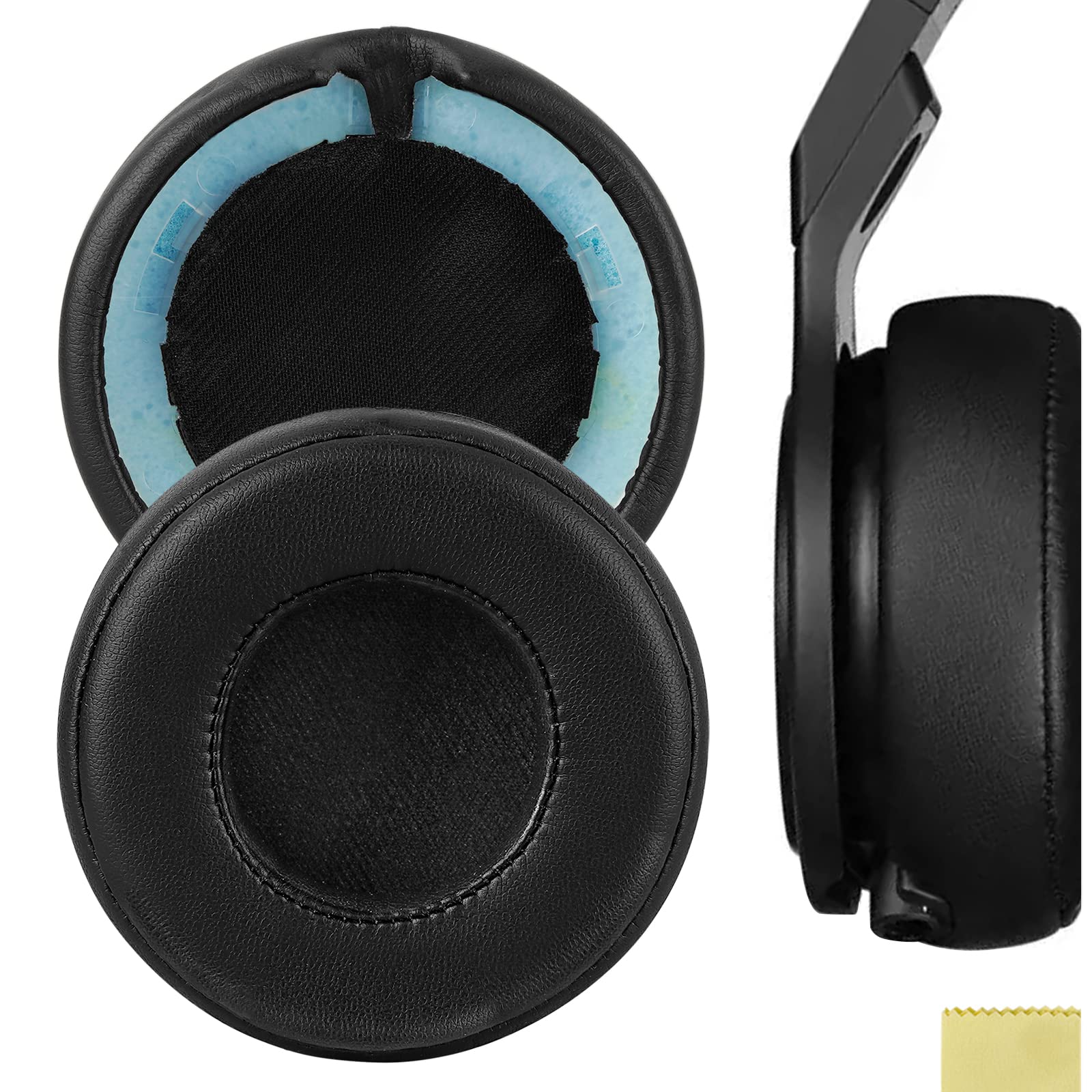 Geekria Replacement Ear Pads Compatible with Monster Beats Pro Detox Headphones, Repair Parts (Black)