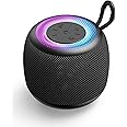 LENRUE F62 Portable Bluetooth Speaker with Bluetooth 5.3, RGB Lights, Stereo Sound & bass, Compact Size, IPX5 Waterproof, Lightweight Travel Speaker for Car Bicycle Bag and More Outdoor
