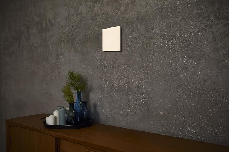 Plafón LED inteligente, panel interior con tecnología WiFi, color de luz cambiante (3000K-6500K), 300 mm x 300 mm, compatible con Google y Alexa Voice Control, SMART+ WIFI PLANON FRAMELESS