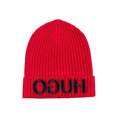 Buy Hugo Boss Unisex Red Wool Beanie Cap Online Bahrain Ubuy