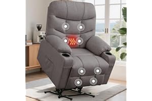 Korser Power Recliner Chair with Massage and Heating, Electric Recliner Chair for Elderly and Adults, Power Lift Recliner wit