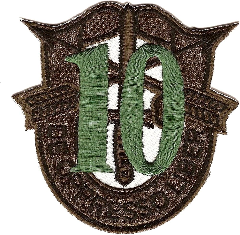 Amazon 10th Special Forces Group Crest OD Green 10 Patch Clothing