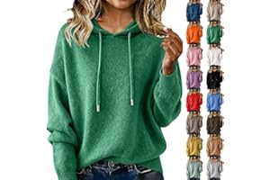 APRDFEU Cashmere Sweaters for Women Long Sleeve Knits Hoodie Cozy Lightweight Pullover Merino Wool Fall Winter Tops