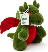 Zappi Co Ultra Soft Green Dragon Plush Toy 21cm Recycled Fill view 4