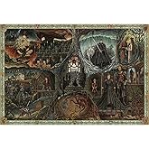 Puzzles for Adults 1000 Piece, Game of Thrones Themed - Blue Cardboard Unique Cut Interlocking Pieces, Immerse Yourself in Th