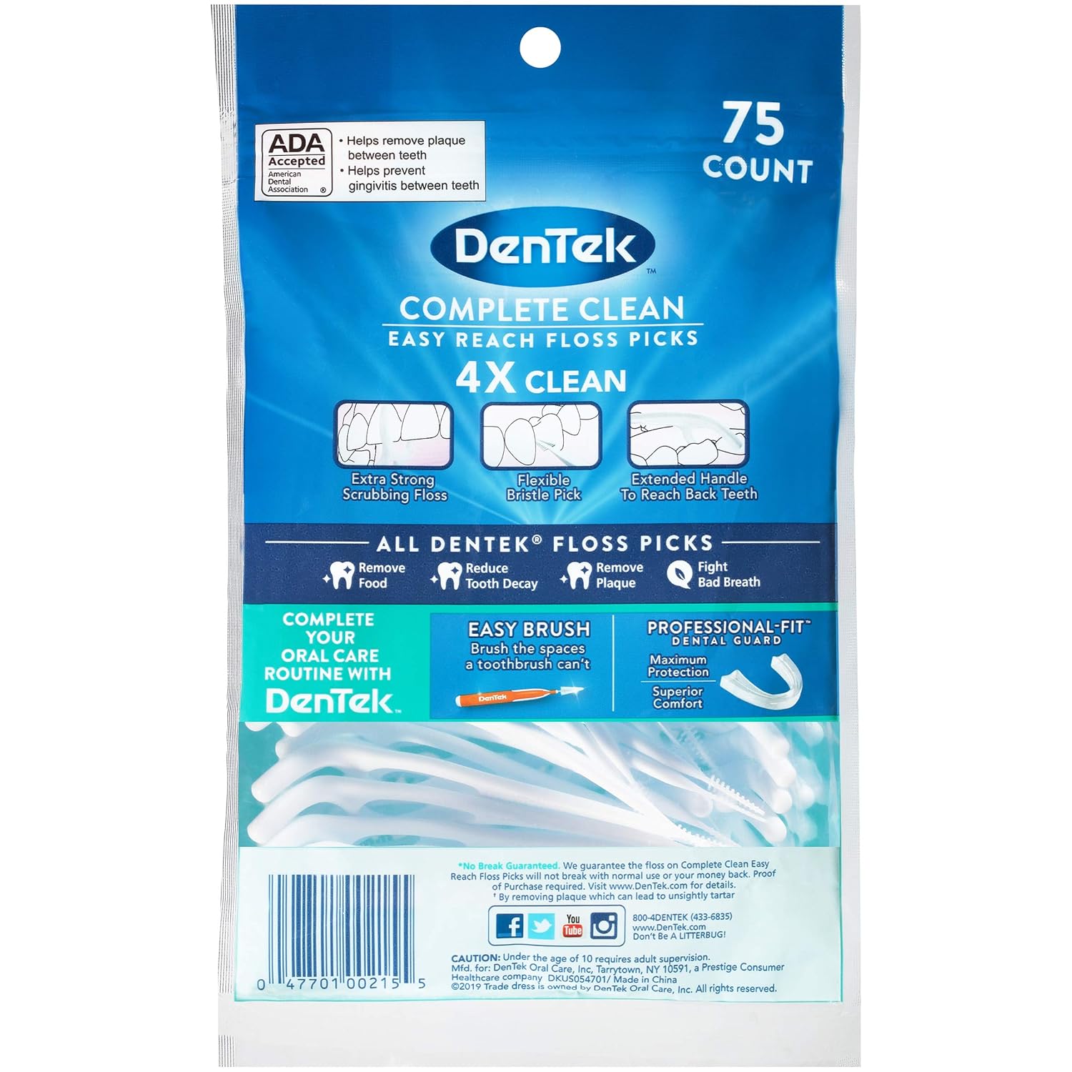 DenTek Complete Clean Floss Picks: Beauty