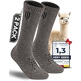 Juclise Alpaca Wool Boot Socks Men and Women, Heavyweight Thick Thermal Socks Cold Weather Hunting Hiking, Moisture Wicking