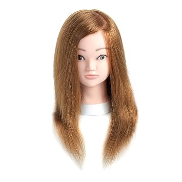 blonde human hair mannequin