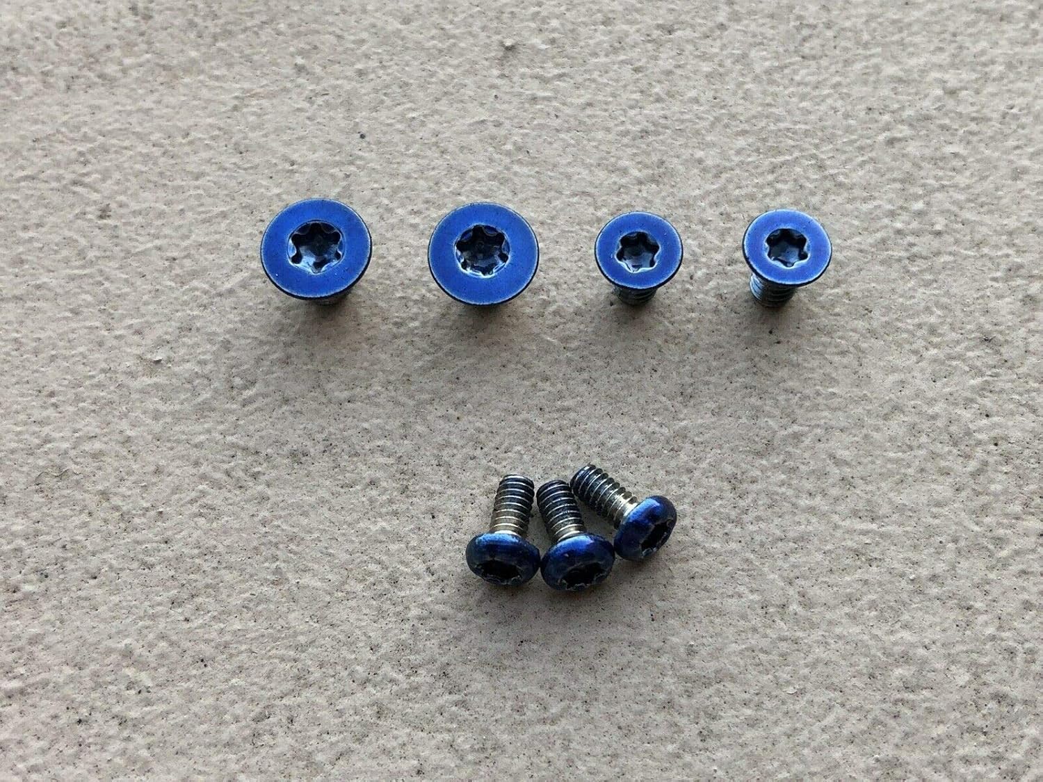 Blue Replacement Scale, Pivot & Pocket Clip Screws for