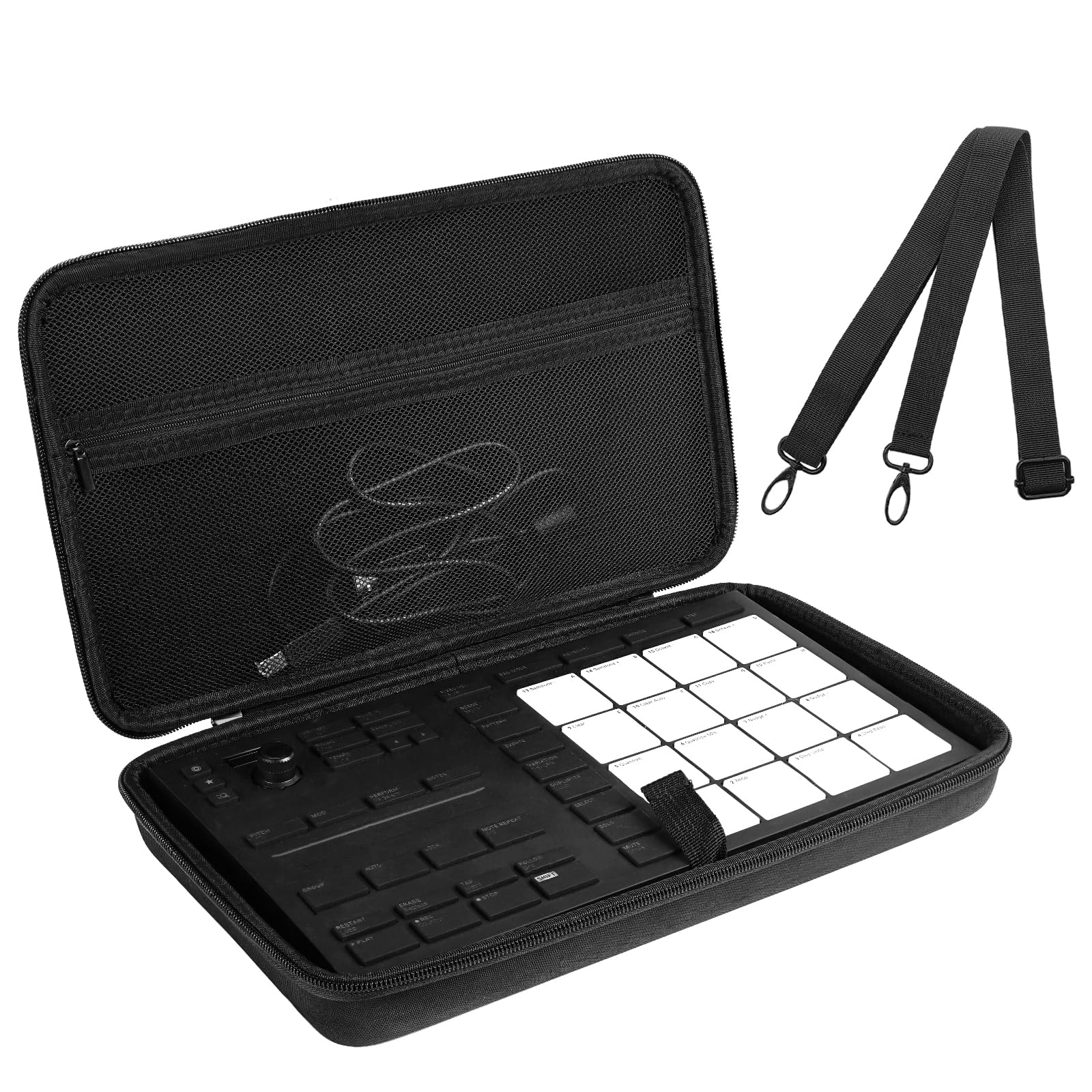 Photo 1 of Musiin Premium Velvet Hardshell Travel Case Compatible with Native Instruments Maschine Mikro MK3 case Drum Controller Analog Device cover