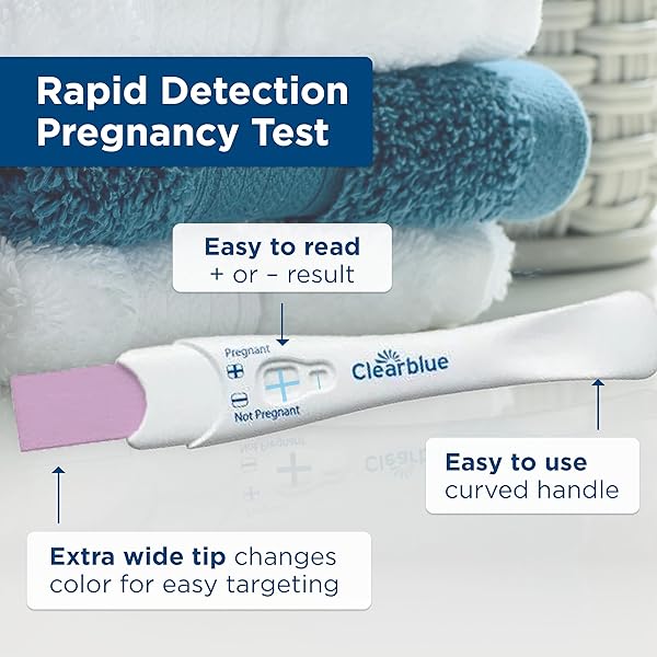CLEARBLUE RAPID DETECTION PREGNANCY TEST, HOME PREGNANCY KIT, 3 COUNT